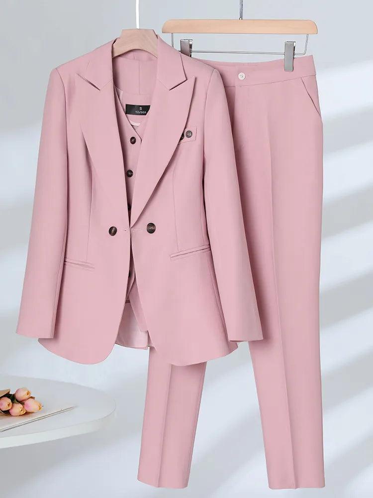 3-Piece Set Women Pant Suit,  Formal Pantsuit