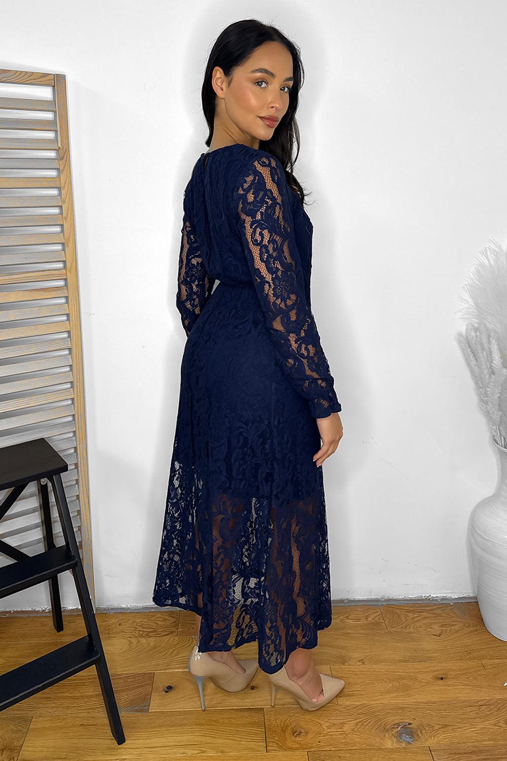 All Lace Classic Midi Dress