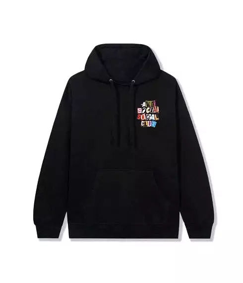 ANTI SOCIAL SOCIAL CLUB TORN PAGES OF OUR STORY HOODIE BLACK