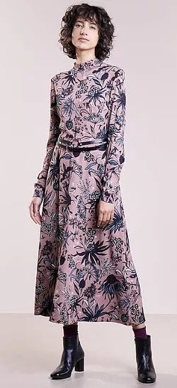 Arctic Flower Crepe Dress