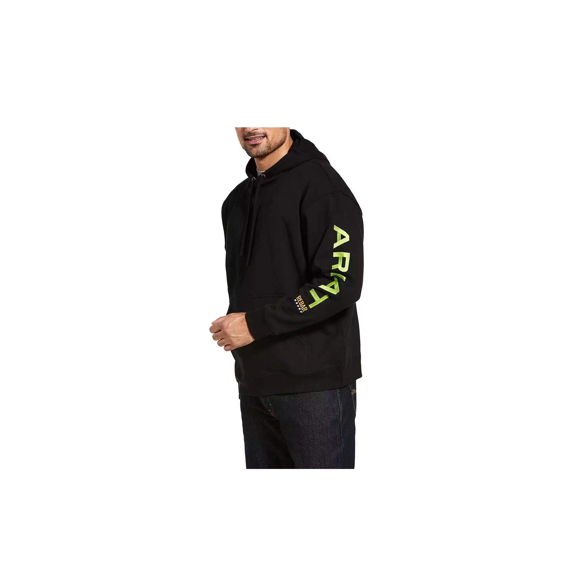 Ariat Rebar Graphic Hoodie Black Lime