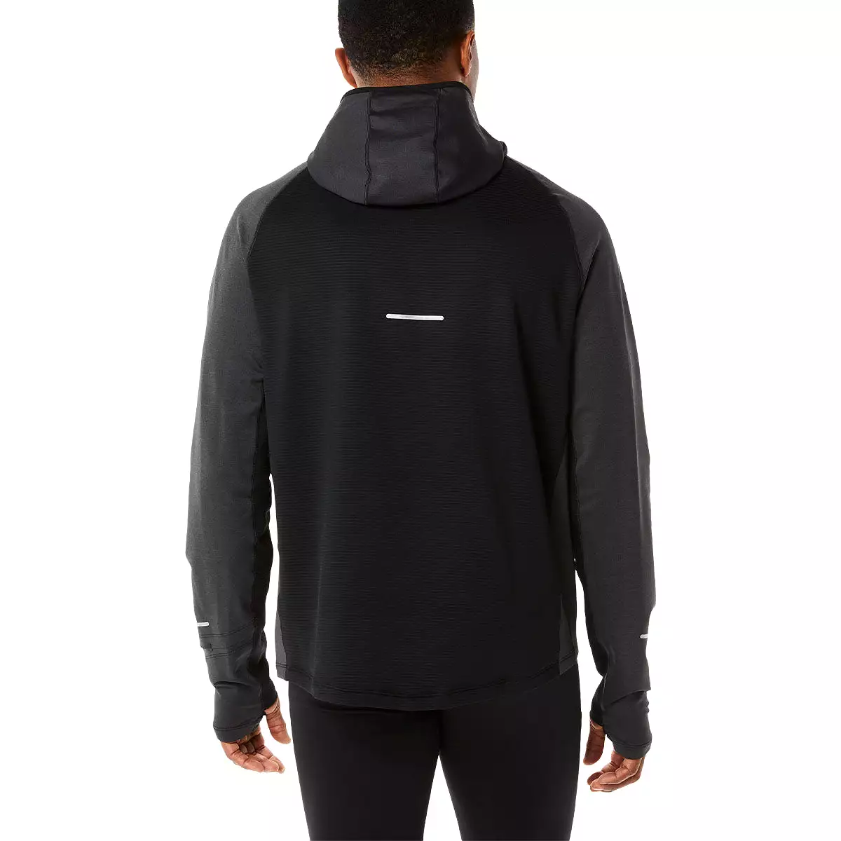 Asics Big Winter Run Ls Hoodie Black Heather '  