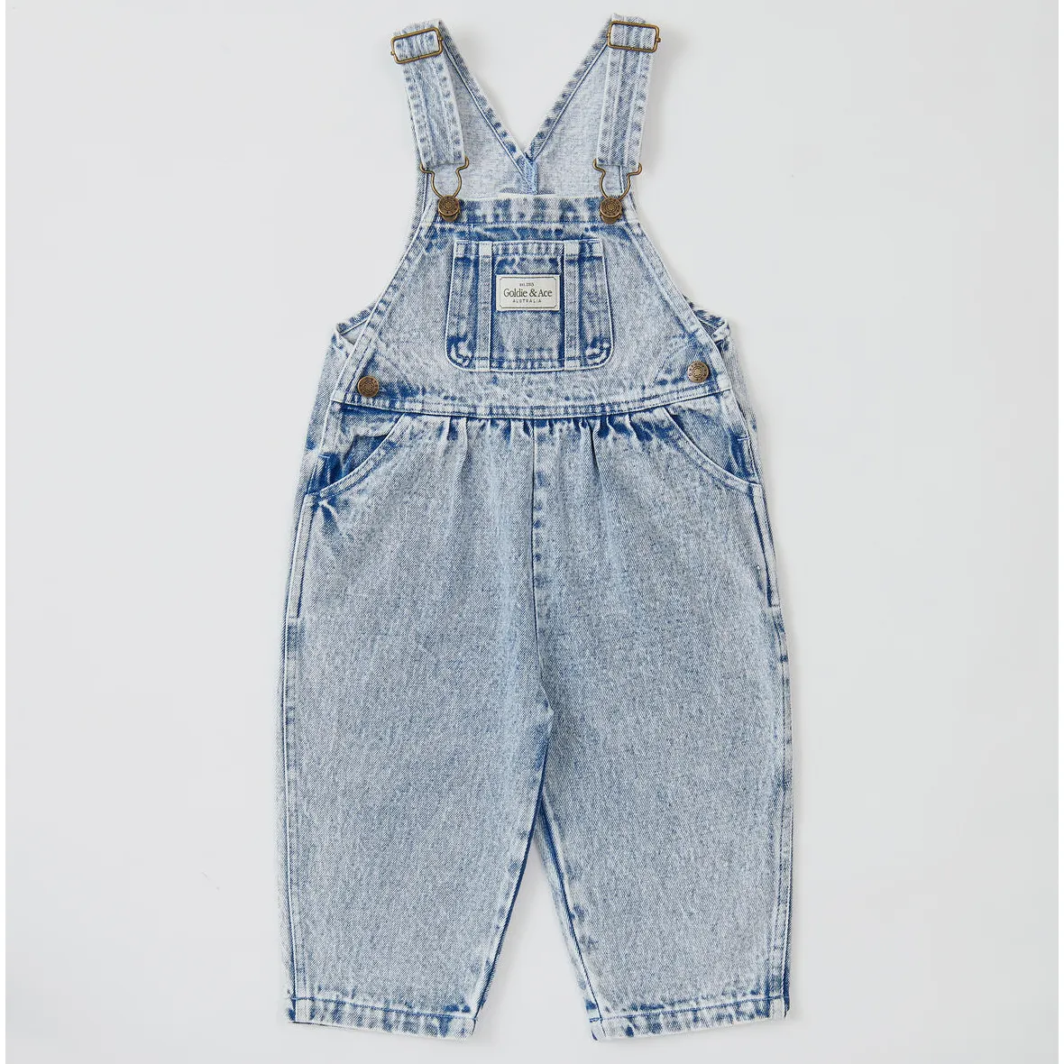 Austin Vintage Washed Denim Overalls