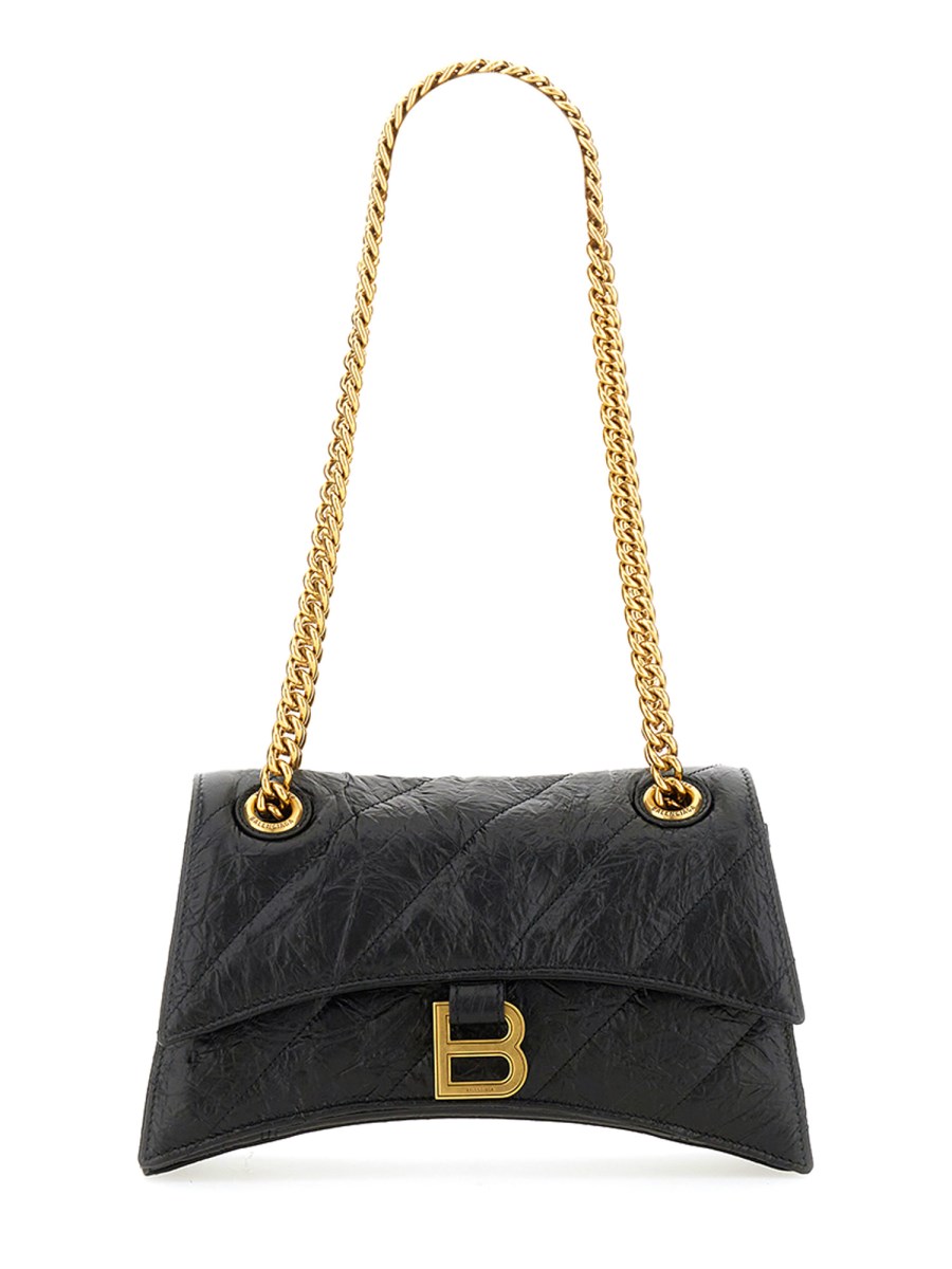 BALENCIAGA    CRUSH SMALL QUILTED BAG WITH CHAIN