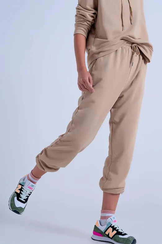 Beige Joggers