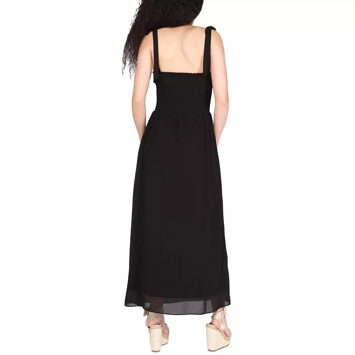 Black Tape_ Womens Sleeveless Long Maxi Dress