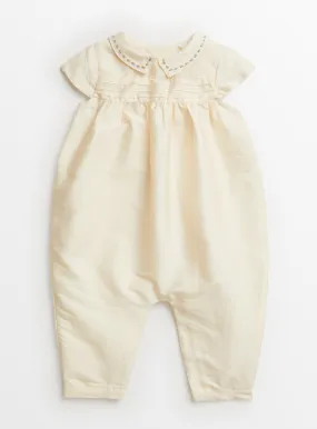 Buy Ivory Christening Romper 12-18 months | All-in-ones and rompers | Tu