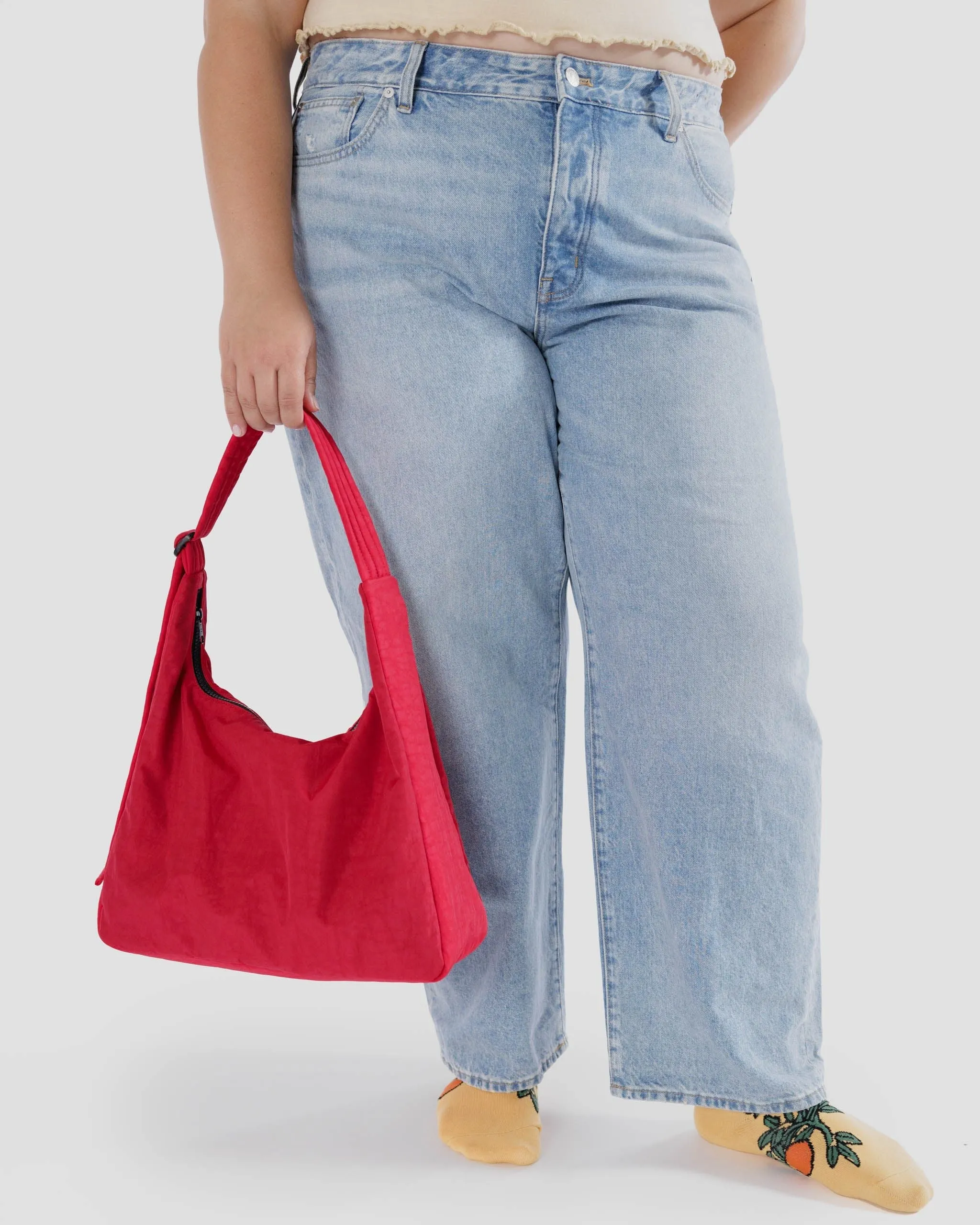 Candy Apple Nylon Shoulder Bag