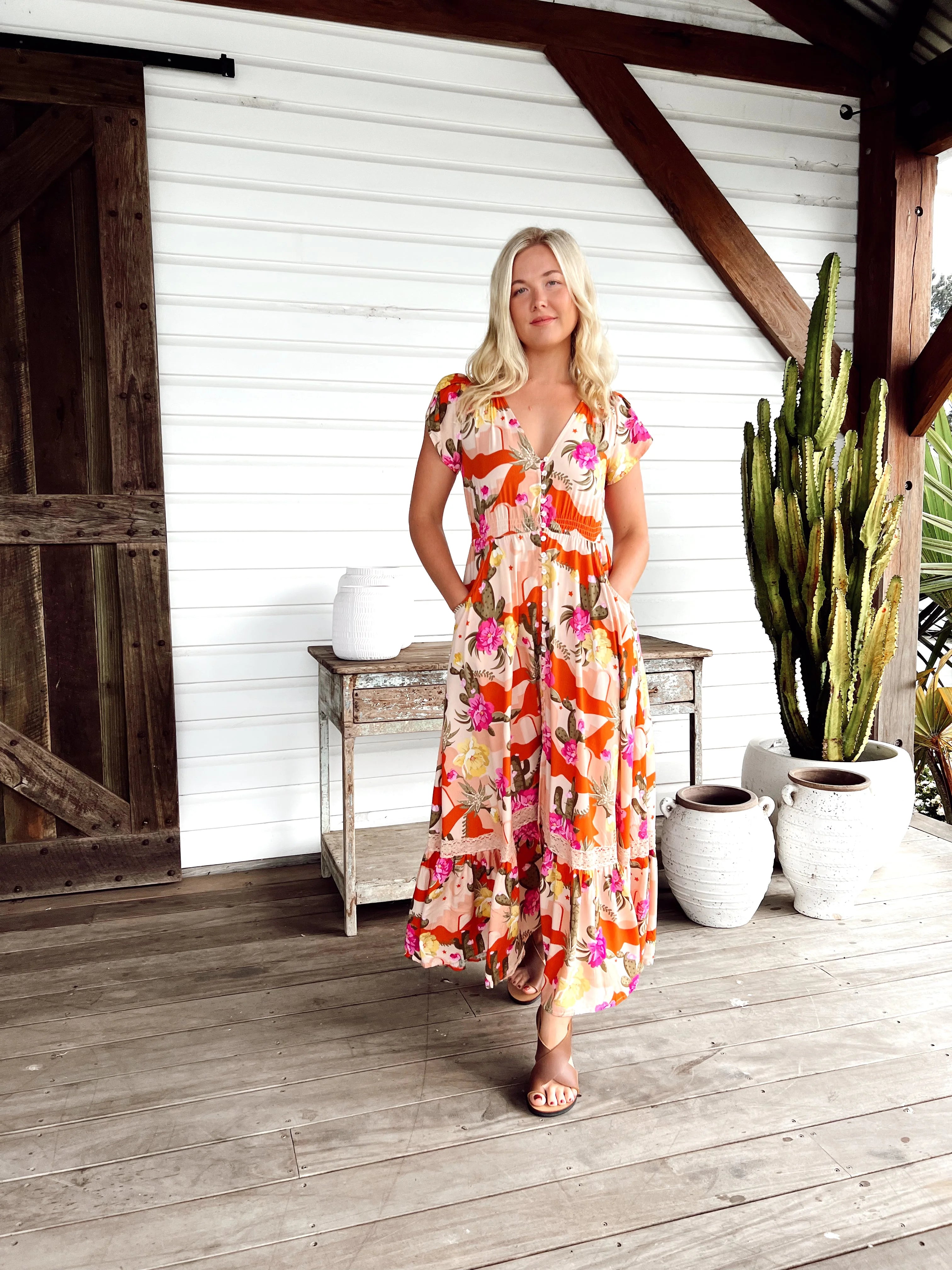 Carmen Maxi Dress - Agave Collection