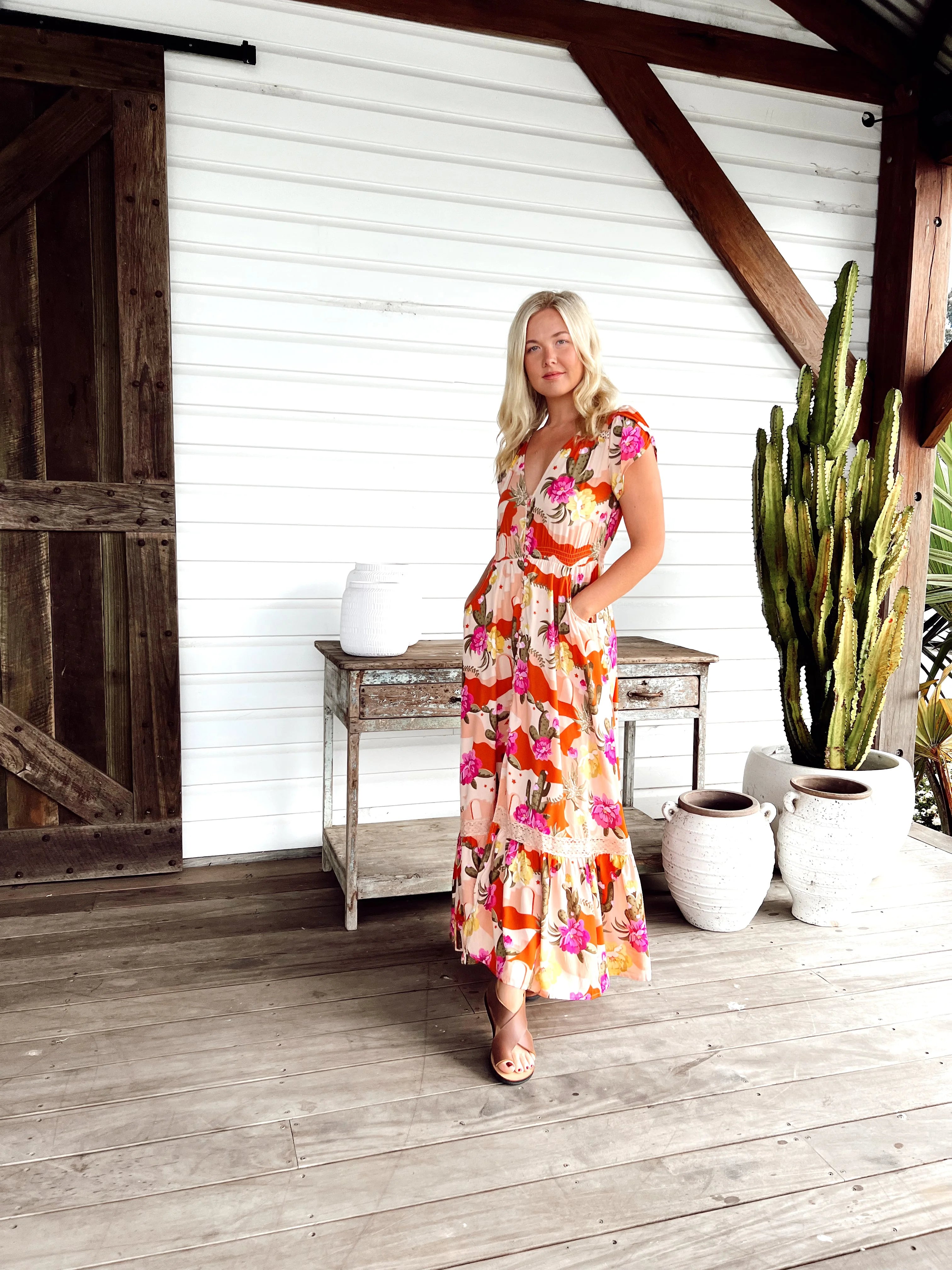 Carmen Maxi Dress - Agave Collection