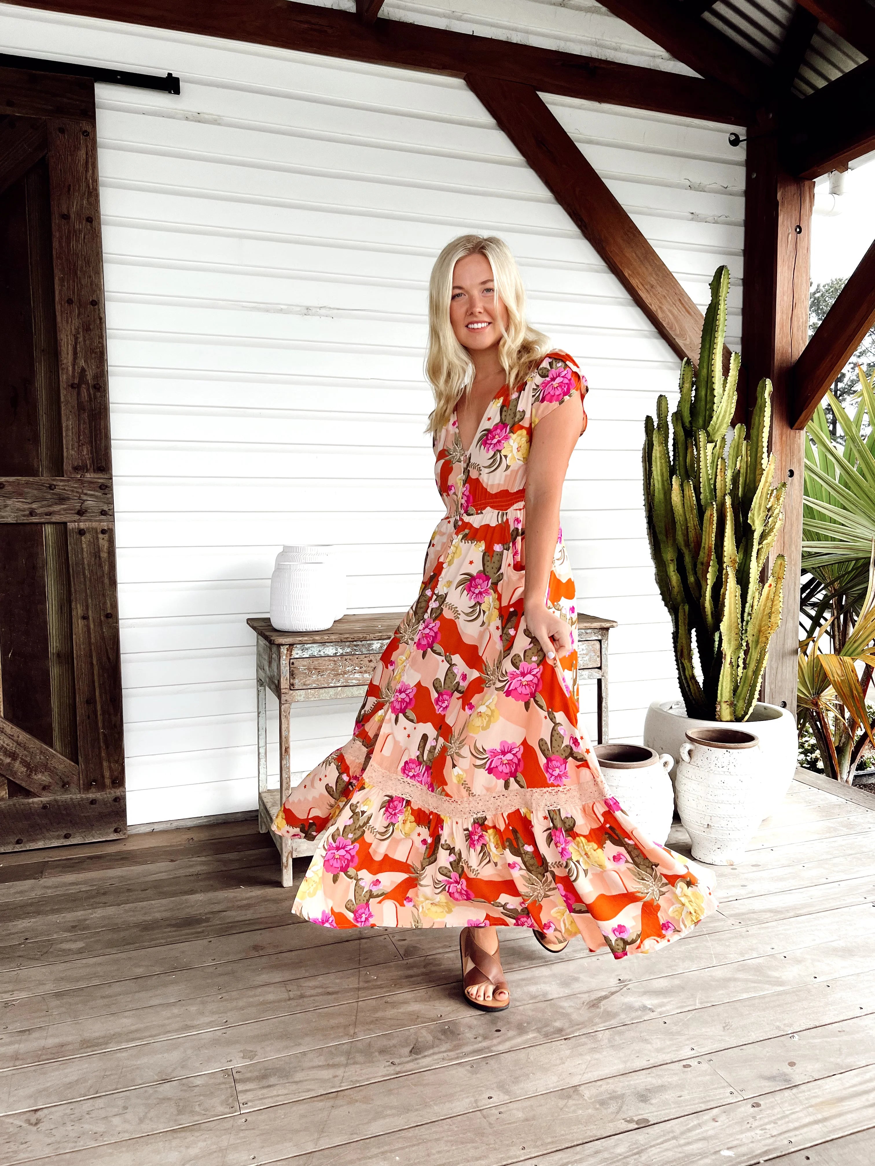 Carmen Maxi Dress - Agave Collection