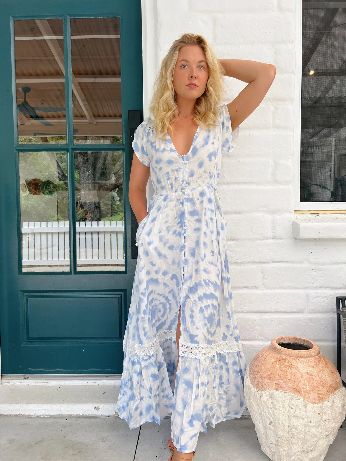 Carmen Maxi Dress - Cloud Nine Collection