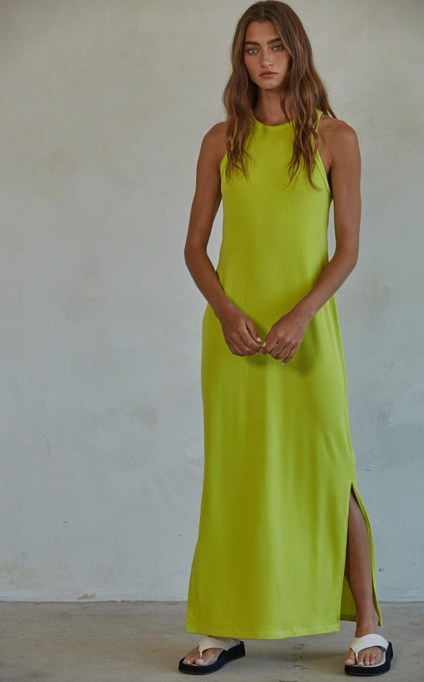 Celena Dress -- Lime