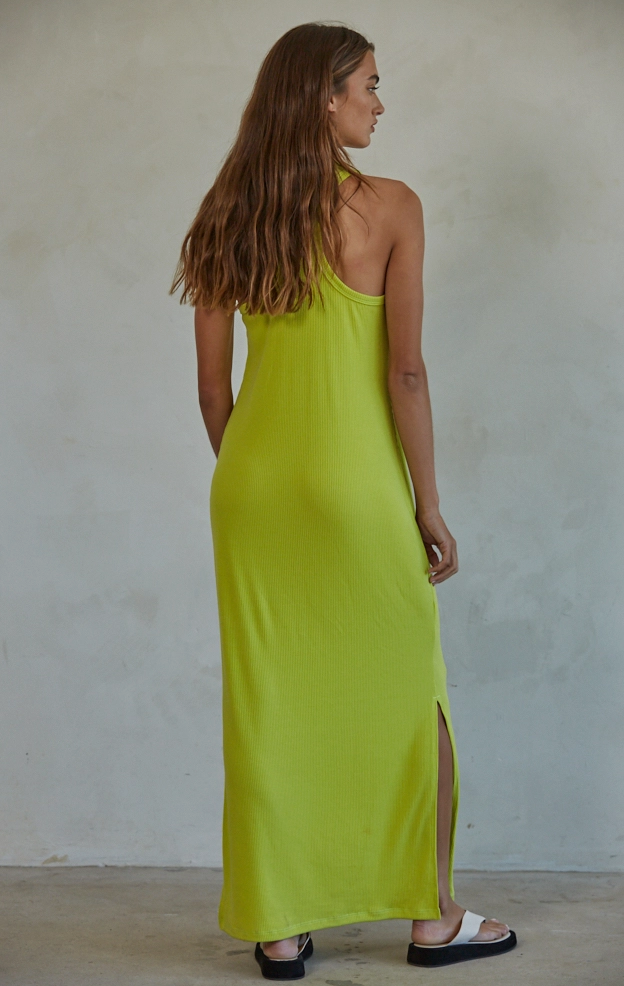 Celena Dress -- Lime