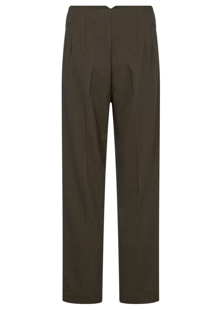 Copenhagen Muse Tailor Pants straight leg - Bukser - Olive Melange