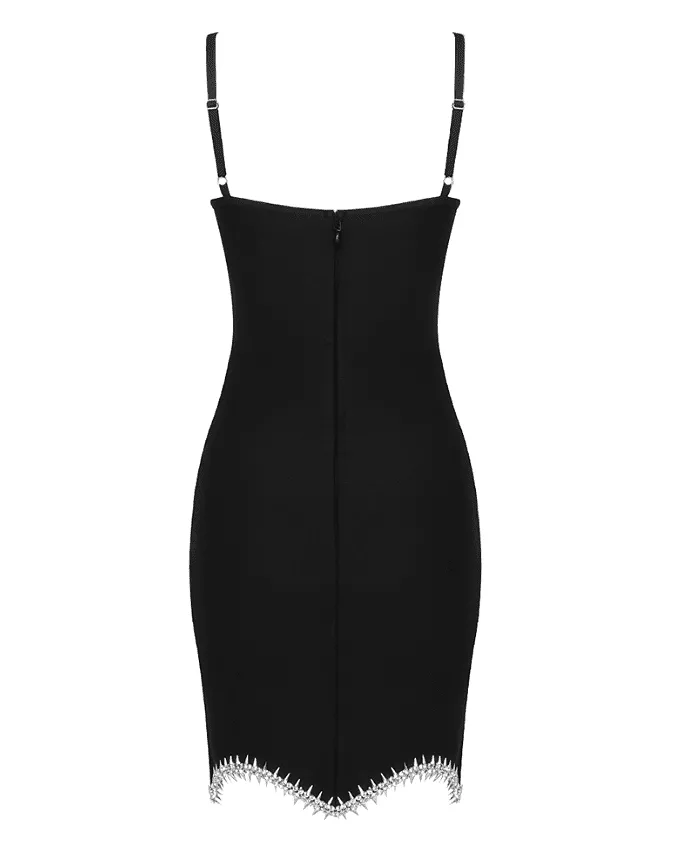 Delcia Black Mini Dress