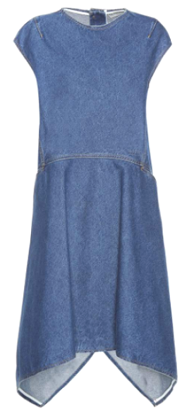 Denim Asymmetrical  Dress