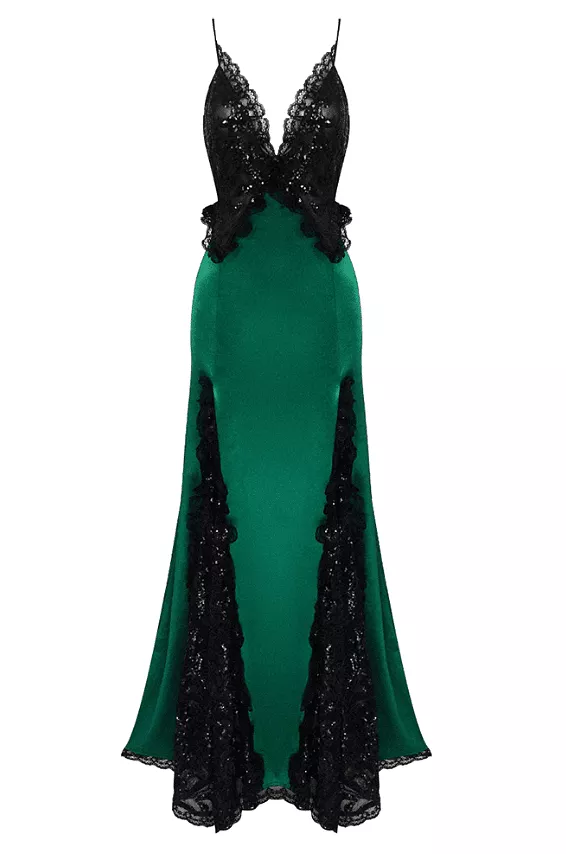 Dian Green Maxi Dress