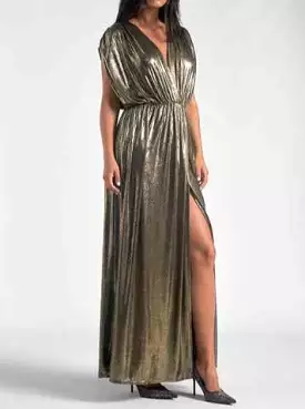 DOLMAN GOLD MAXI DRESS