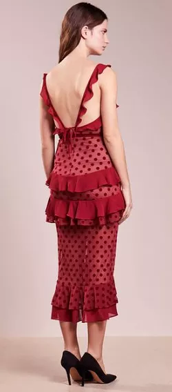 Dotty Red Cocktail Dress