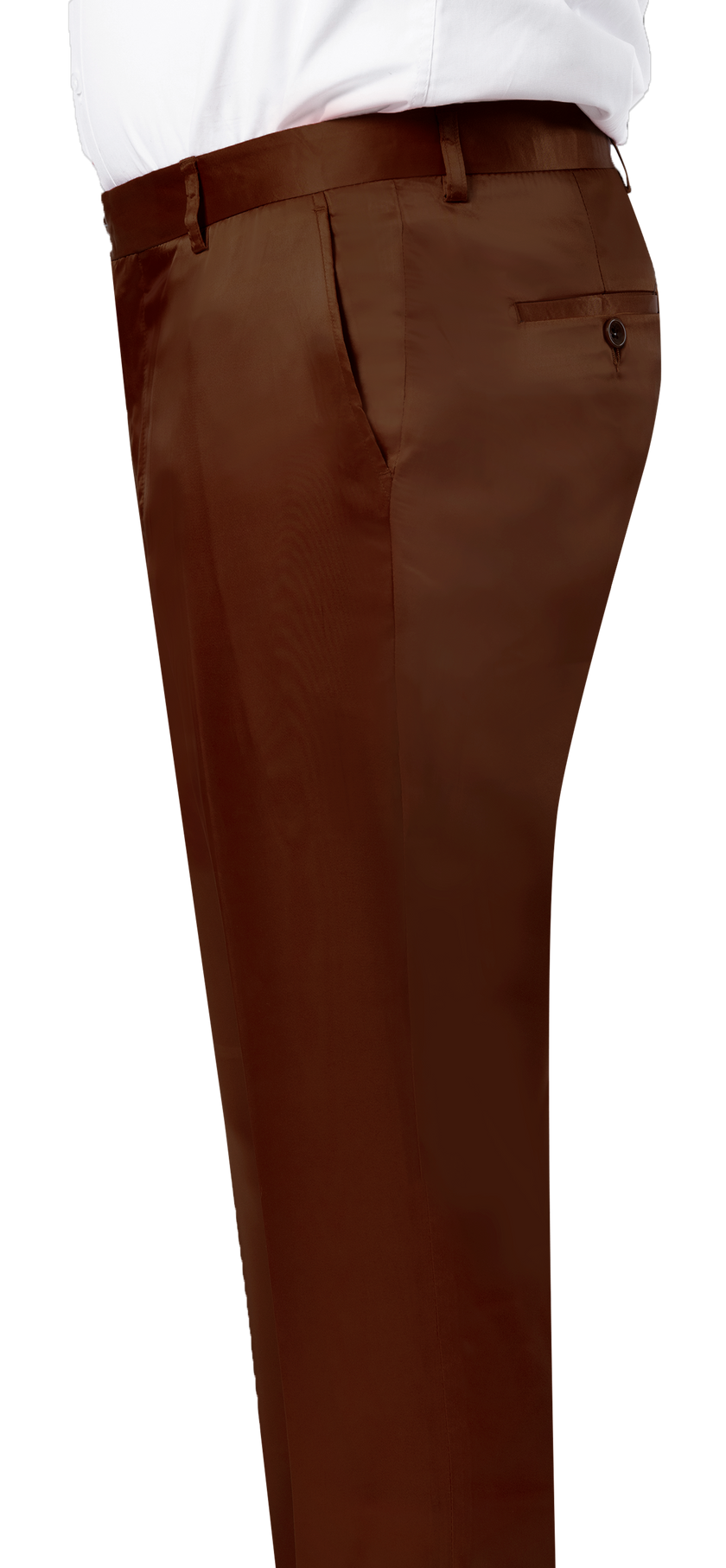 EJ Samuel Brown Satin Pants PS02