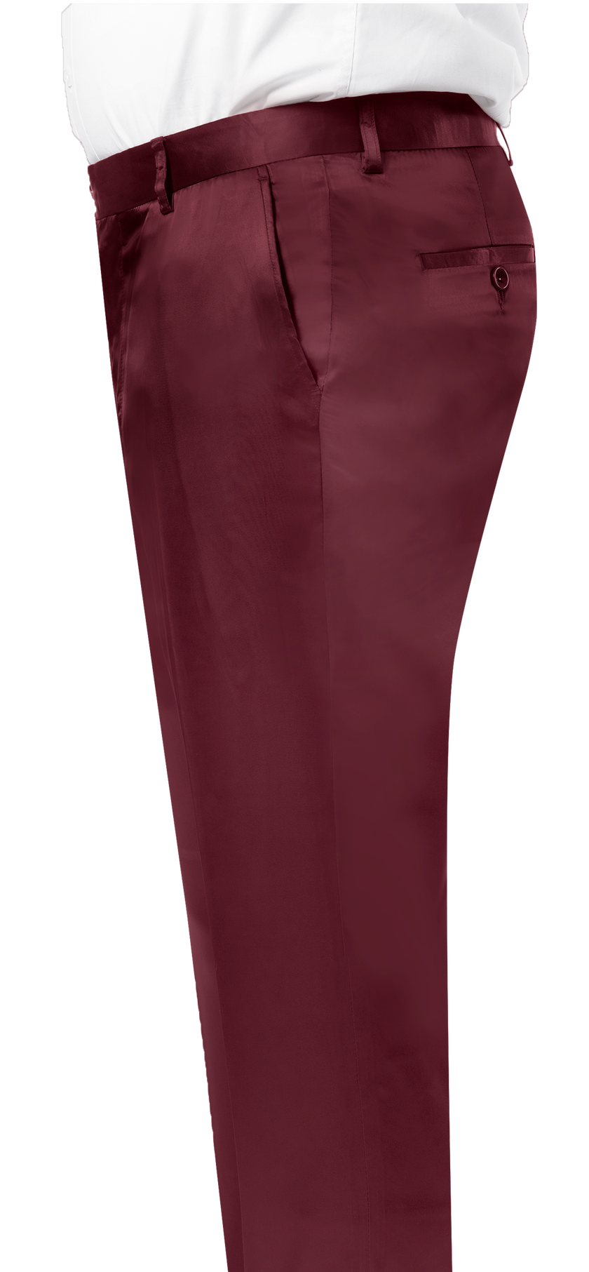 EJ Samuel Wine Satin Pants PS02