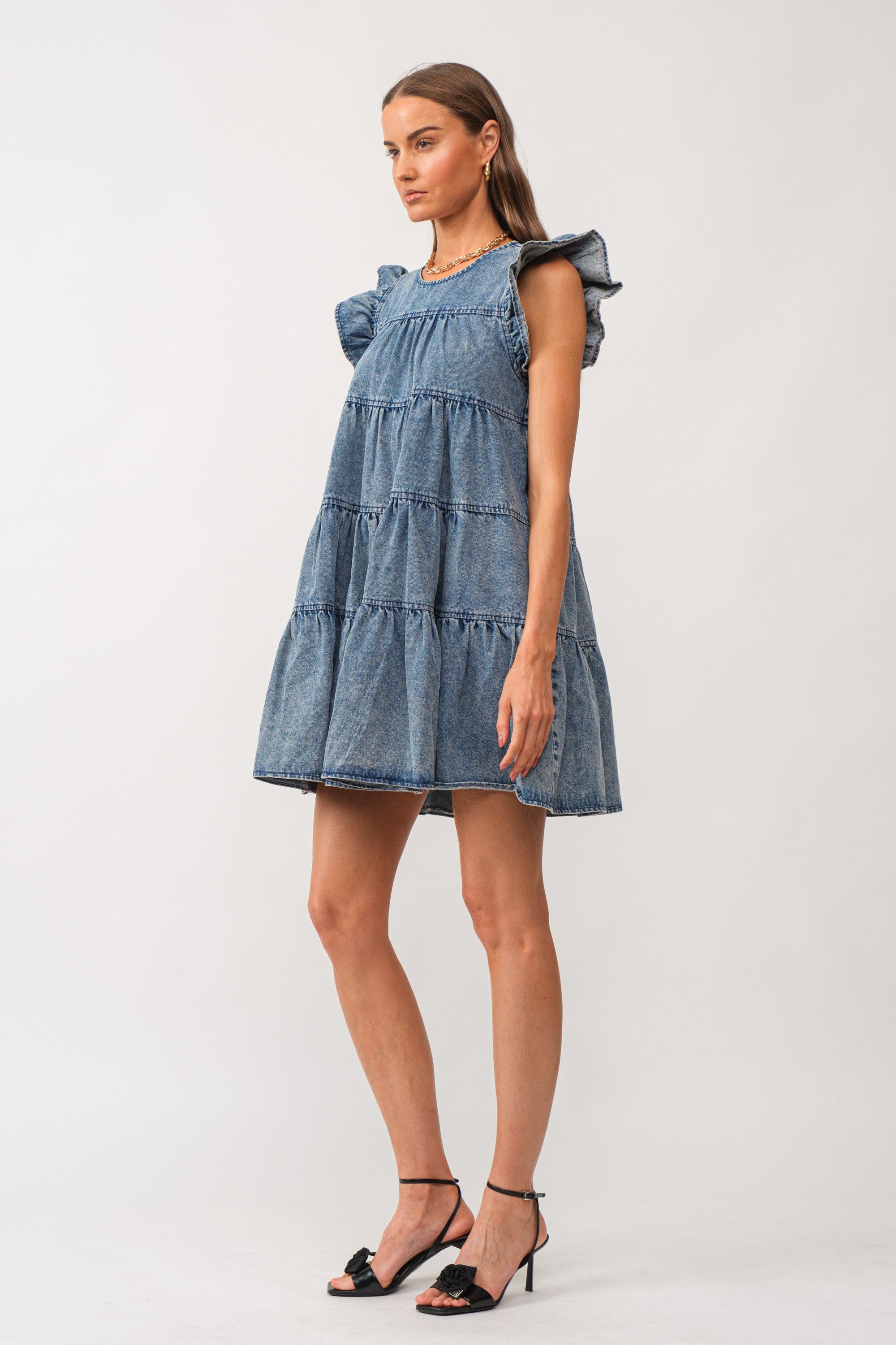 Elena Dress - Denim