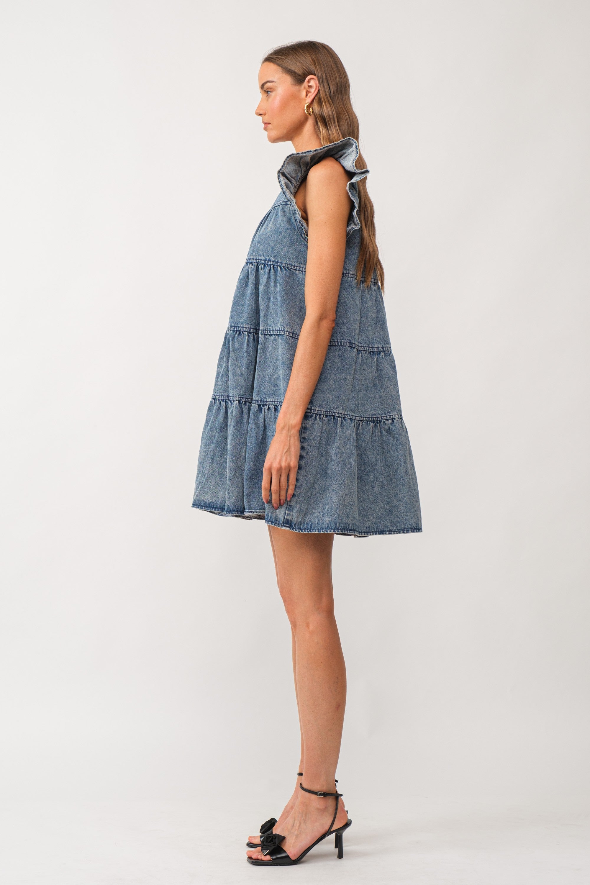 Elena Dress - Denim