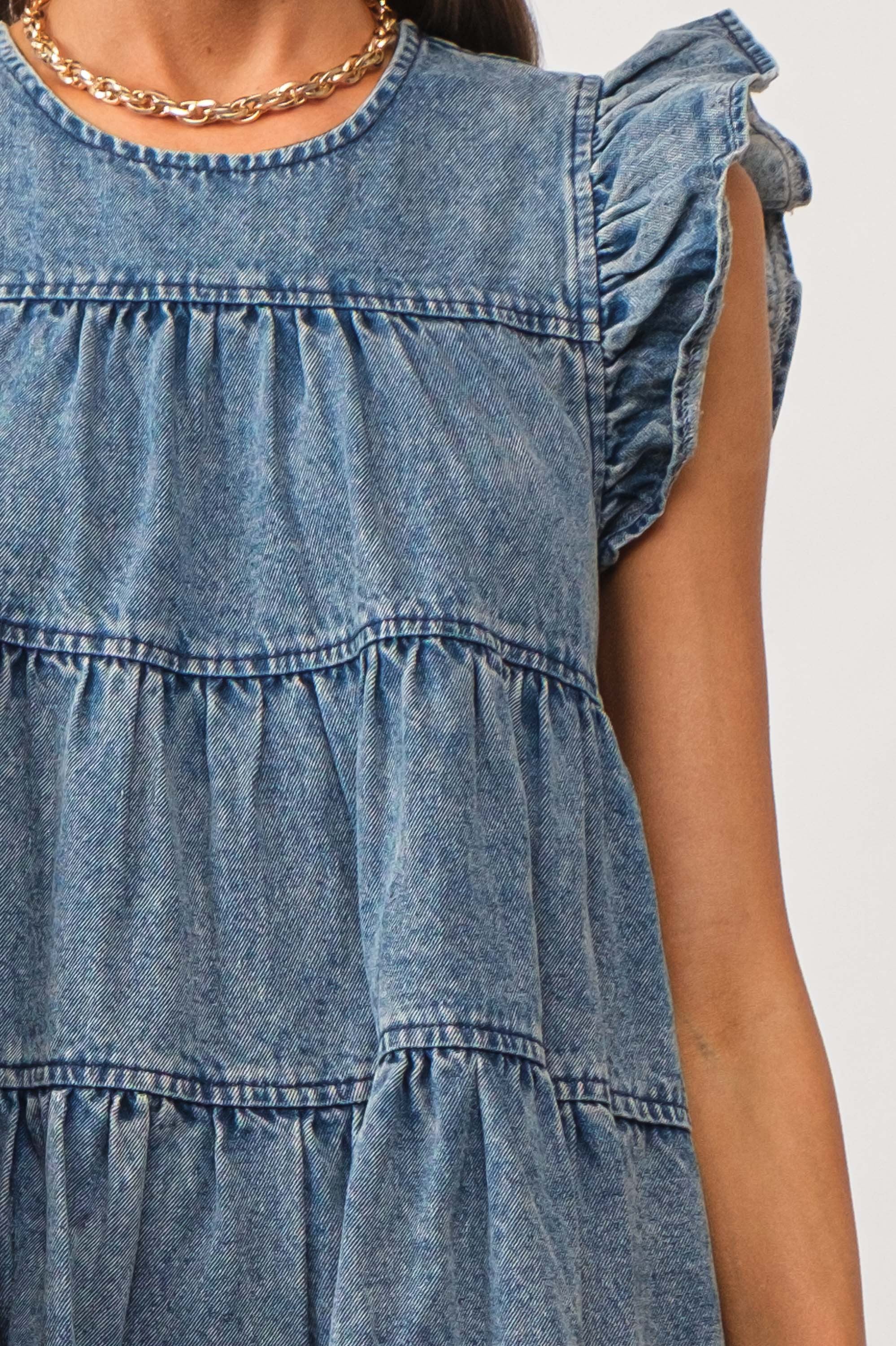 Elena Dress - Denim