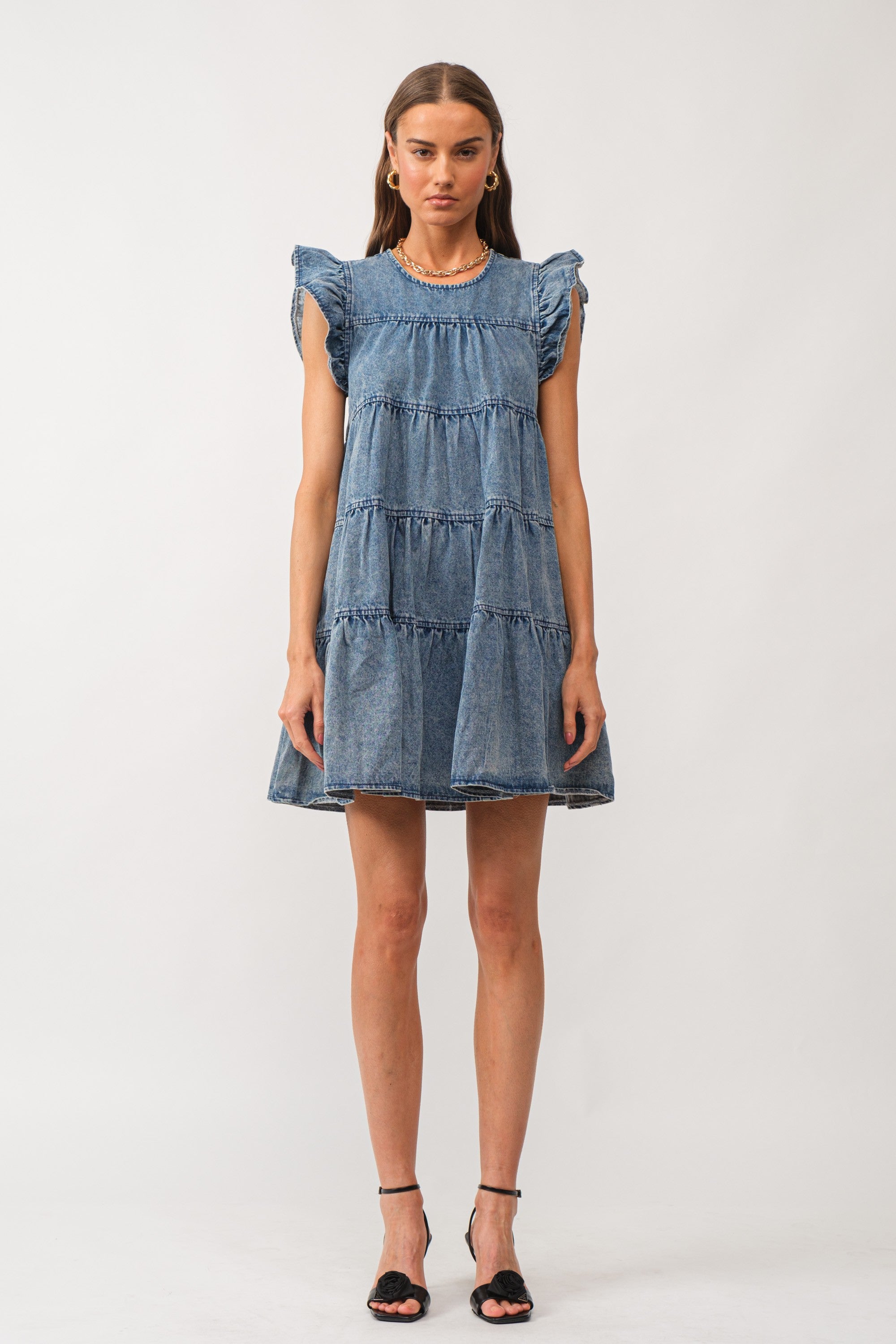 Elena Dress - Denim