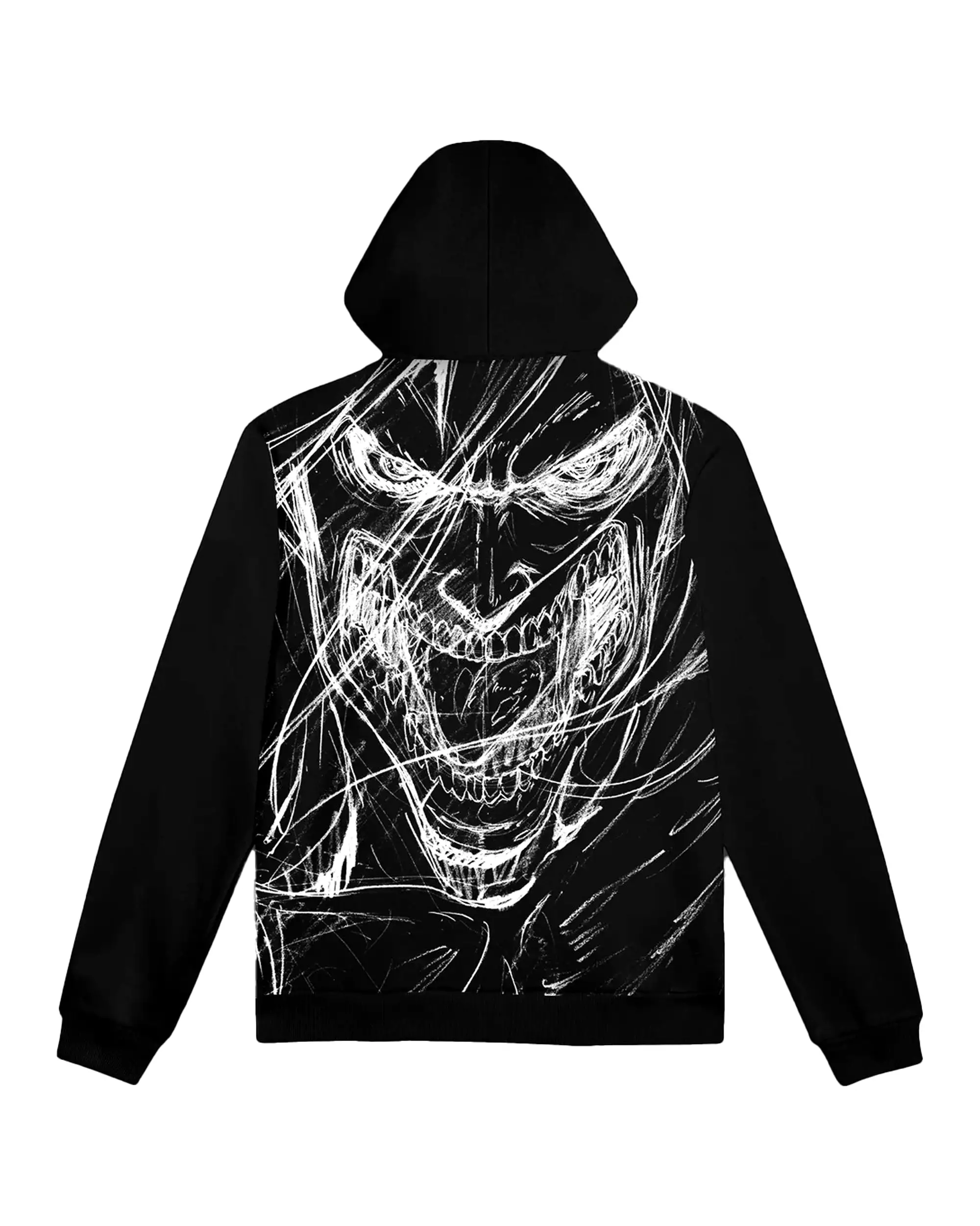 Felpe Uomo Dolly Noire Attack Titan Sketch Hoodie Black