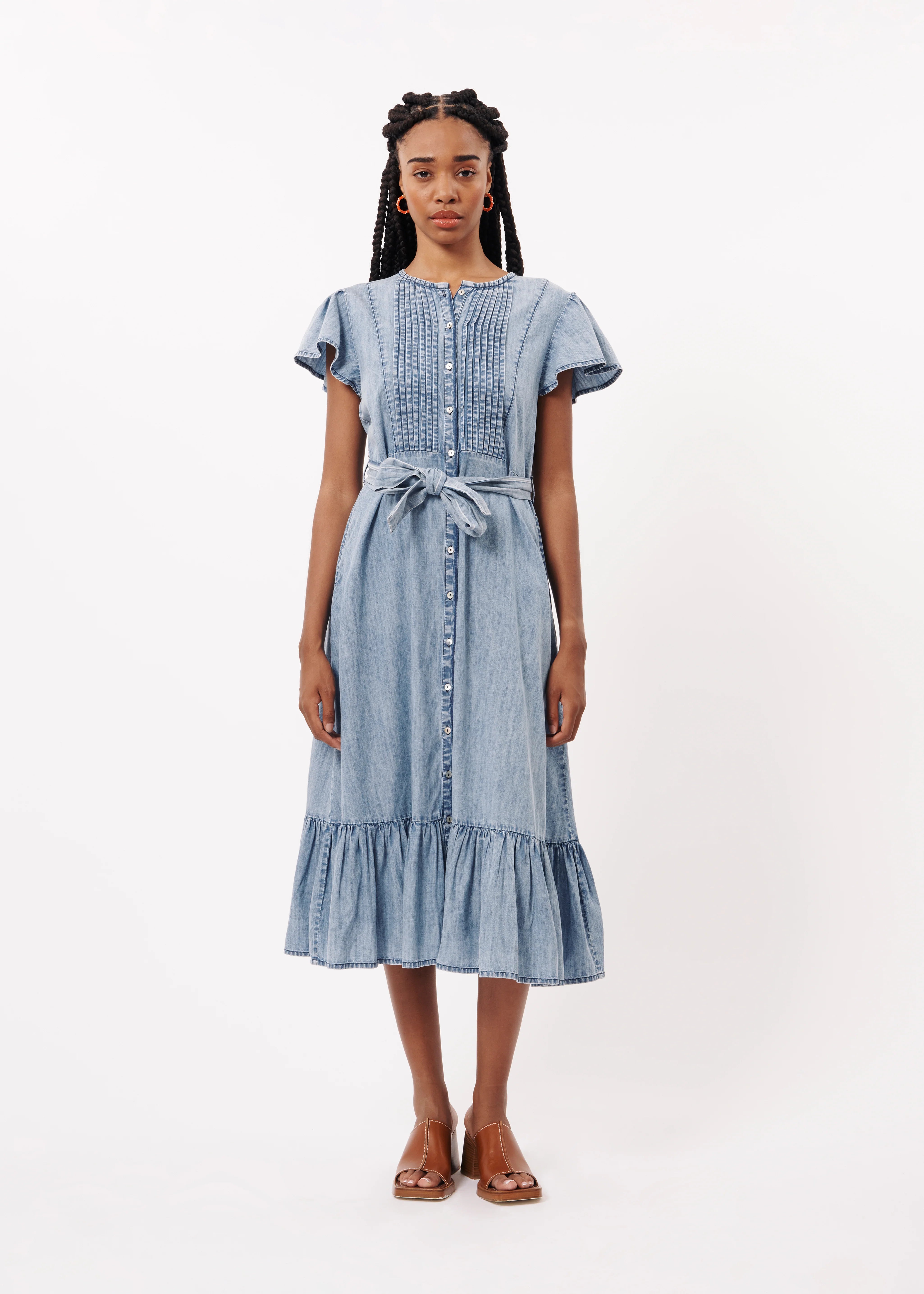 FRNCH Nolene Denim Dress