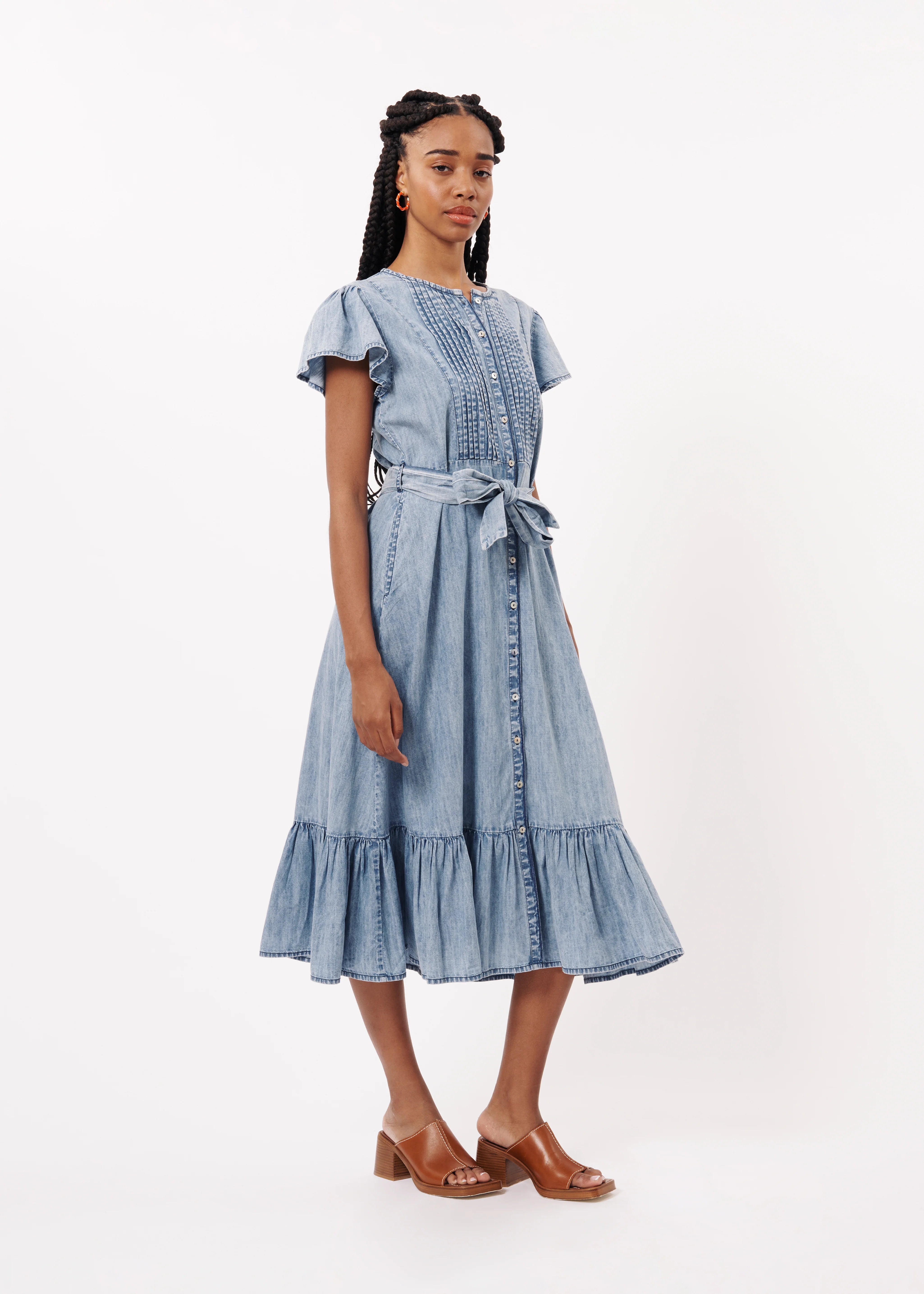 FRNCH Nolene Denim Dress