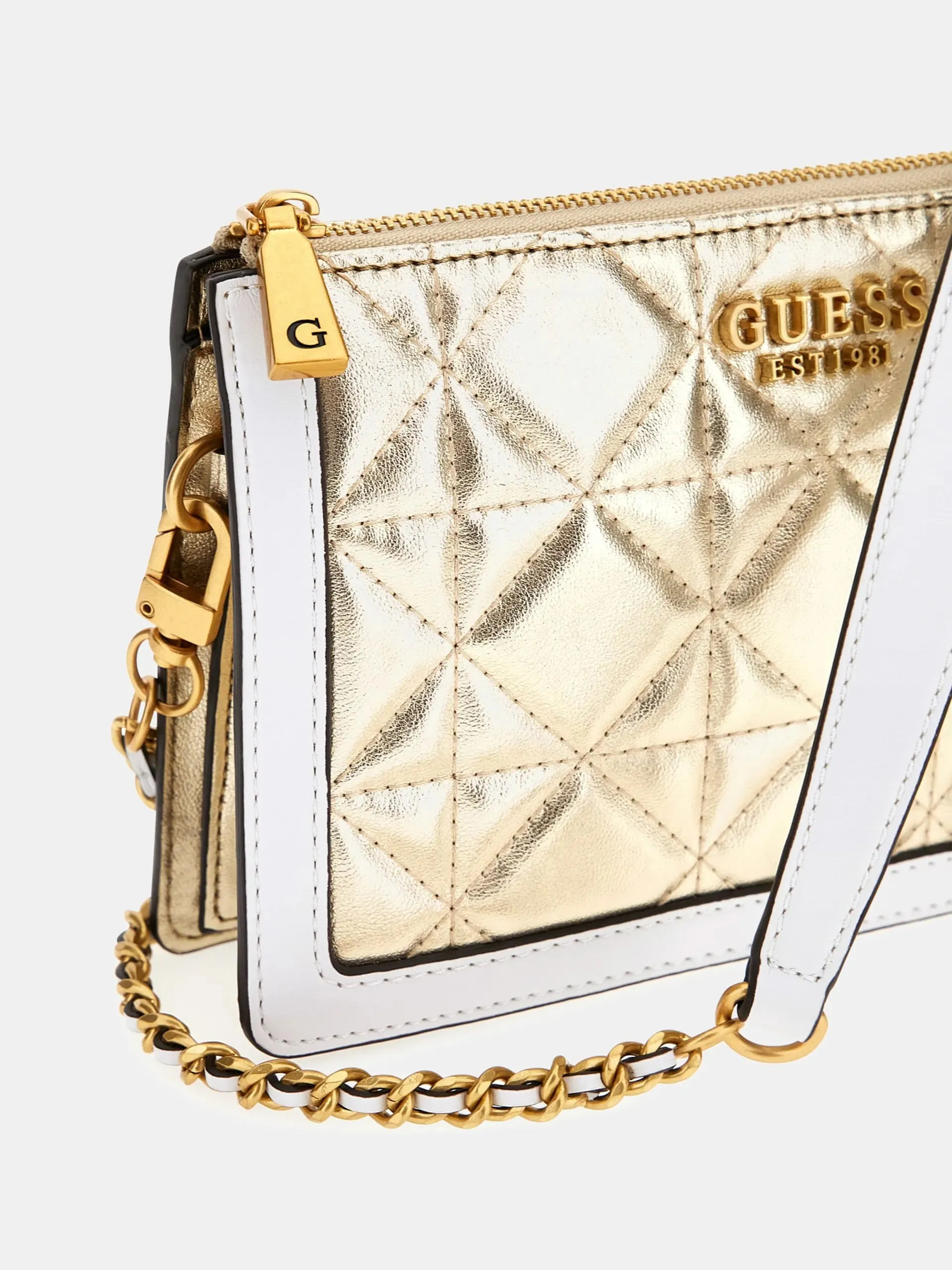 GUESS ABEY LAMINATED CROSSBODY