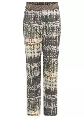 Gustav Marisa jersey pants 52000 Bukser - Olive w. Beige Print