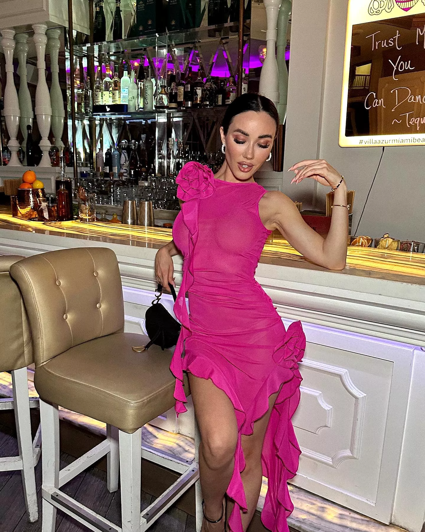 Haia Pink Midi Dress