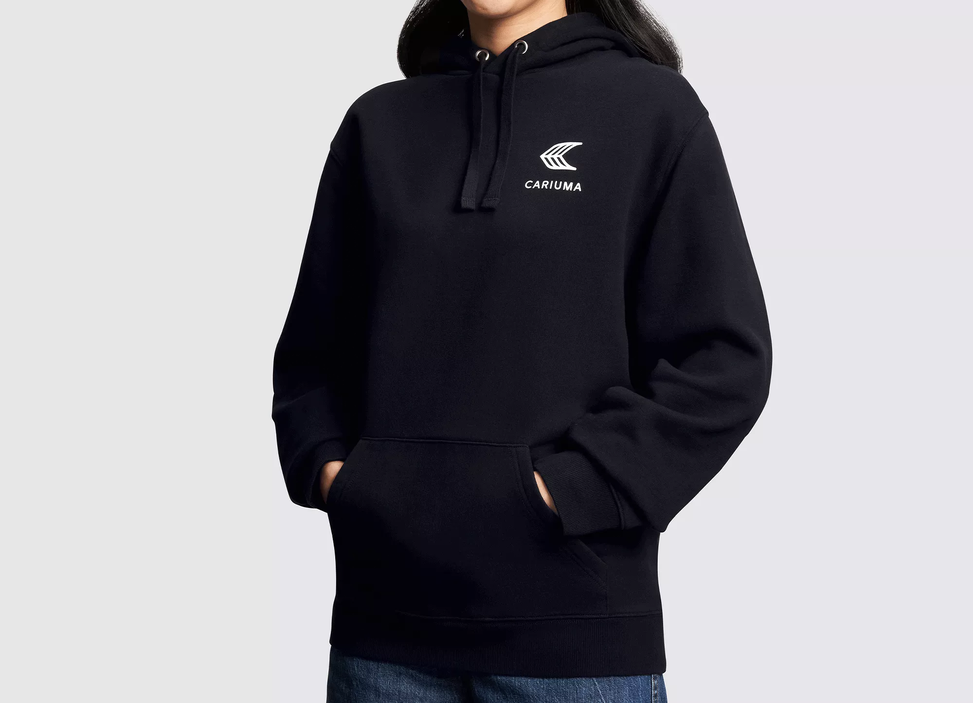 Hoodie Black with Off-White Logo