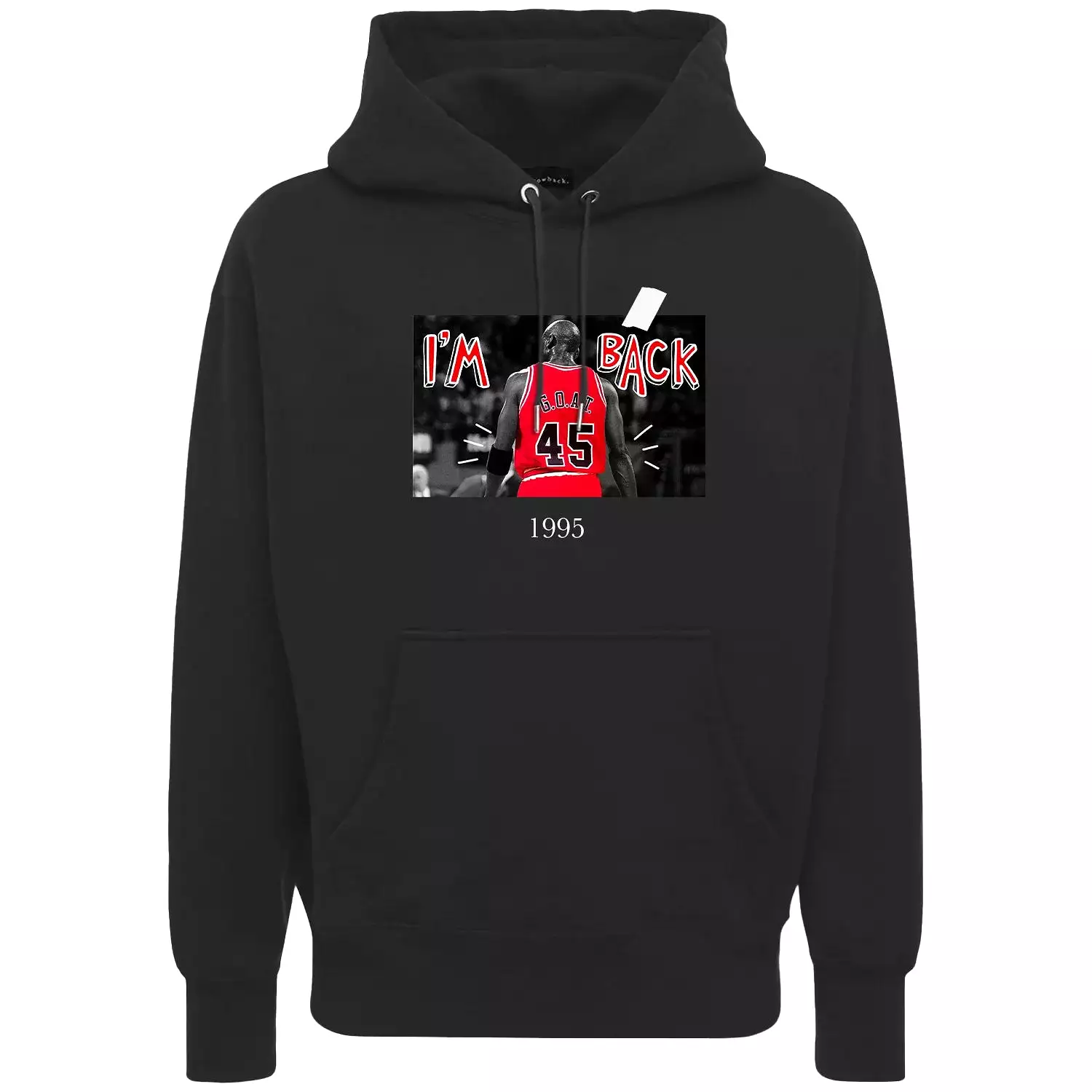 IM BACK HOODIE BLACK