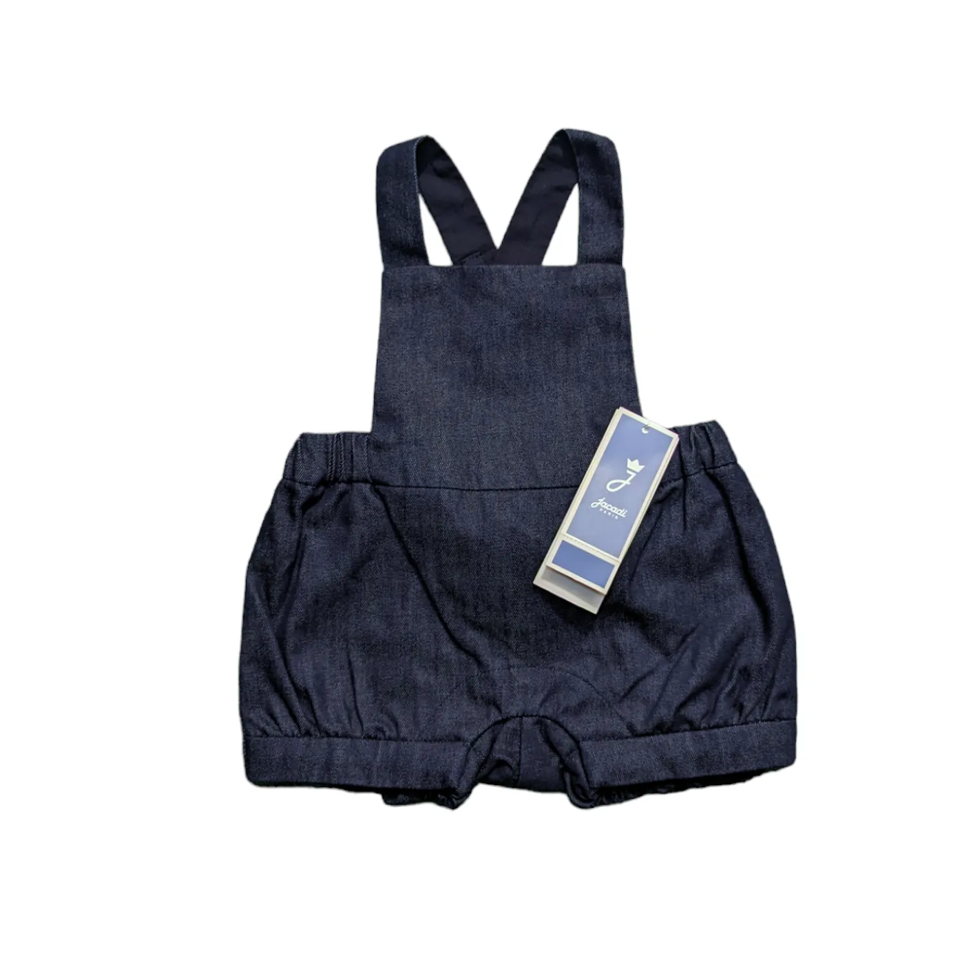 Jacadi Collared Shirt and Denim Overalls