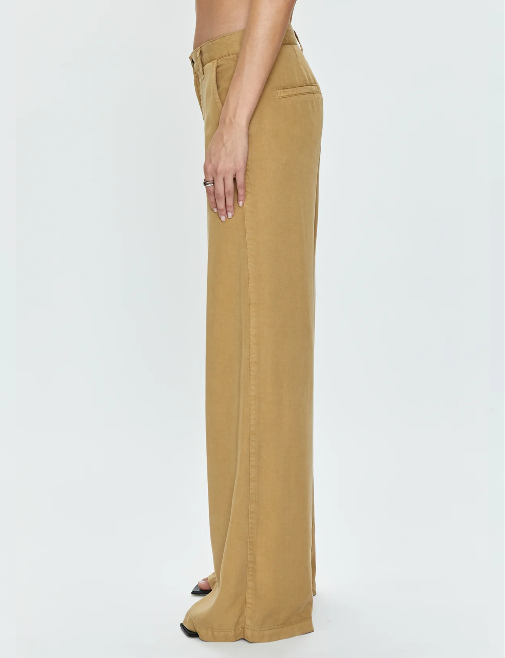 Jadyn Low Slung Palazzo, Khaki