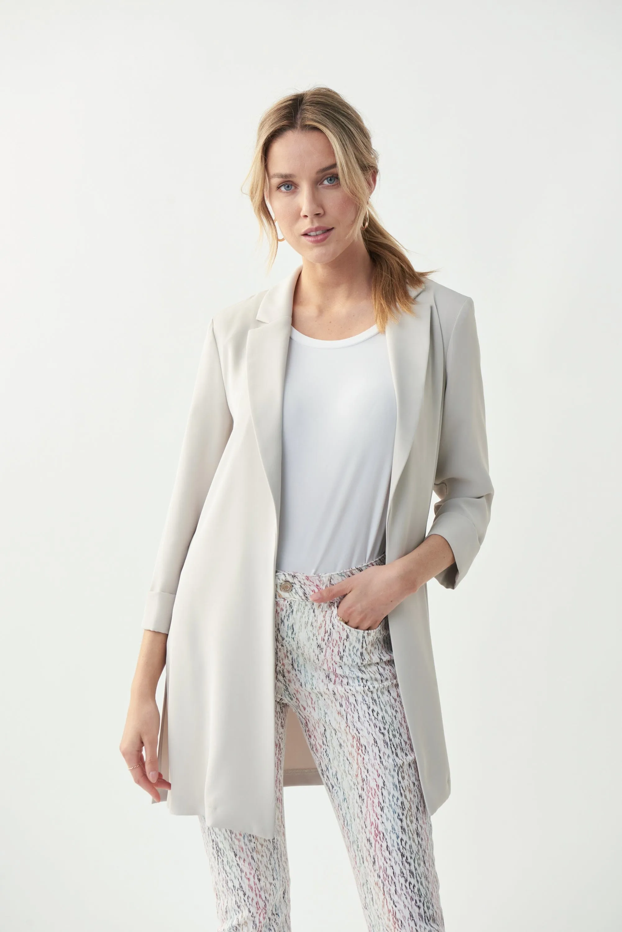 Joseph Ribkoff Relaxed Long Moonstone Blazer - 211361P