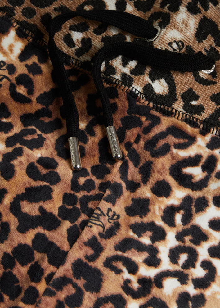 Juicy Couture Bexley Leopard Velour Pants - Leopard Print