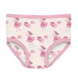 Kickee Pants Girl's Underwear - Natural Little Bo Peep