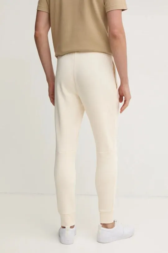 Lacoste joggers beige color smooth