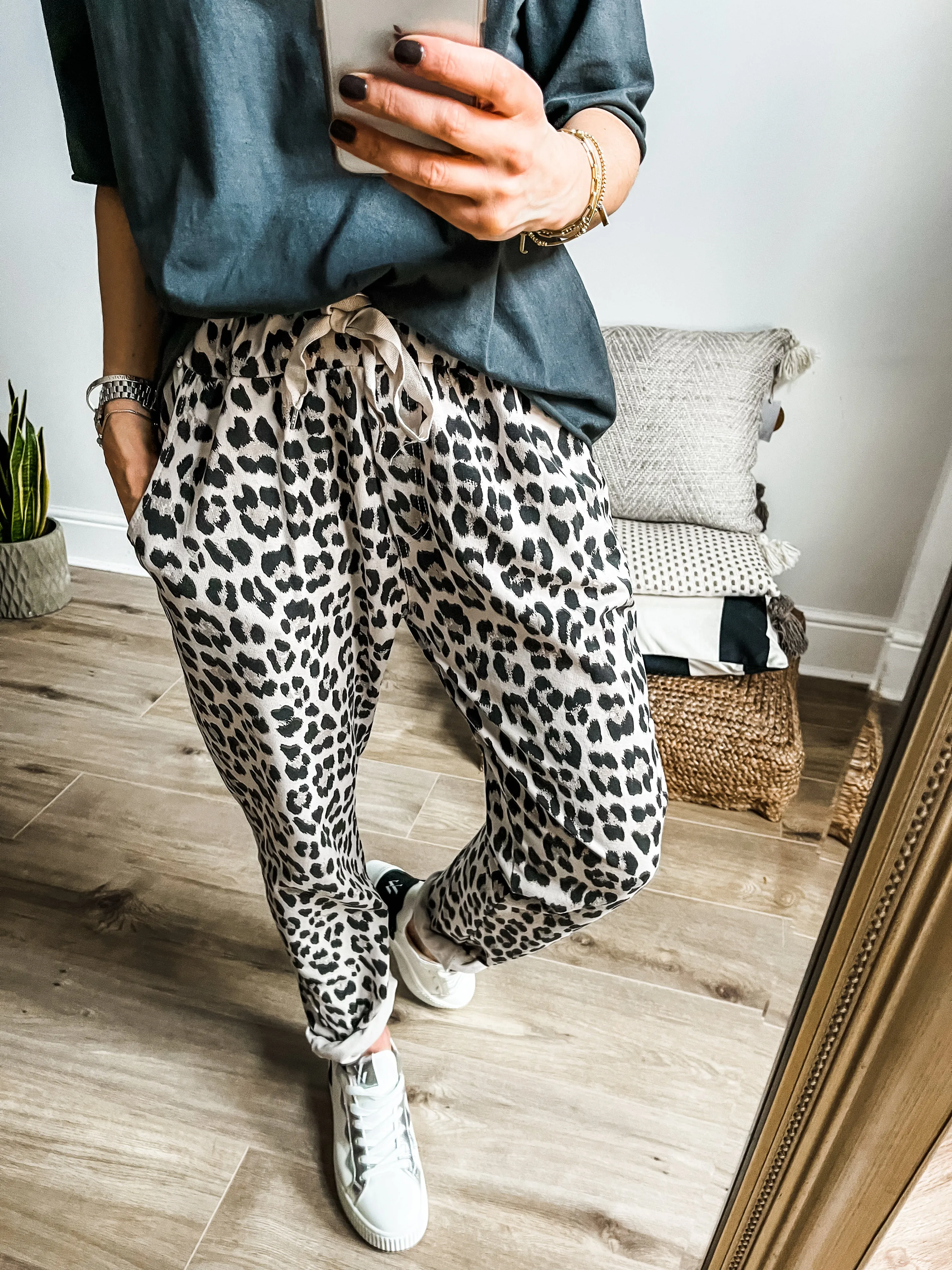 Leopard Print Joggers