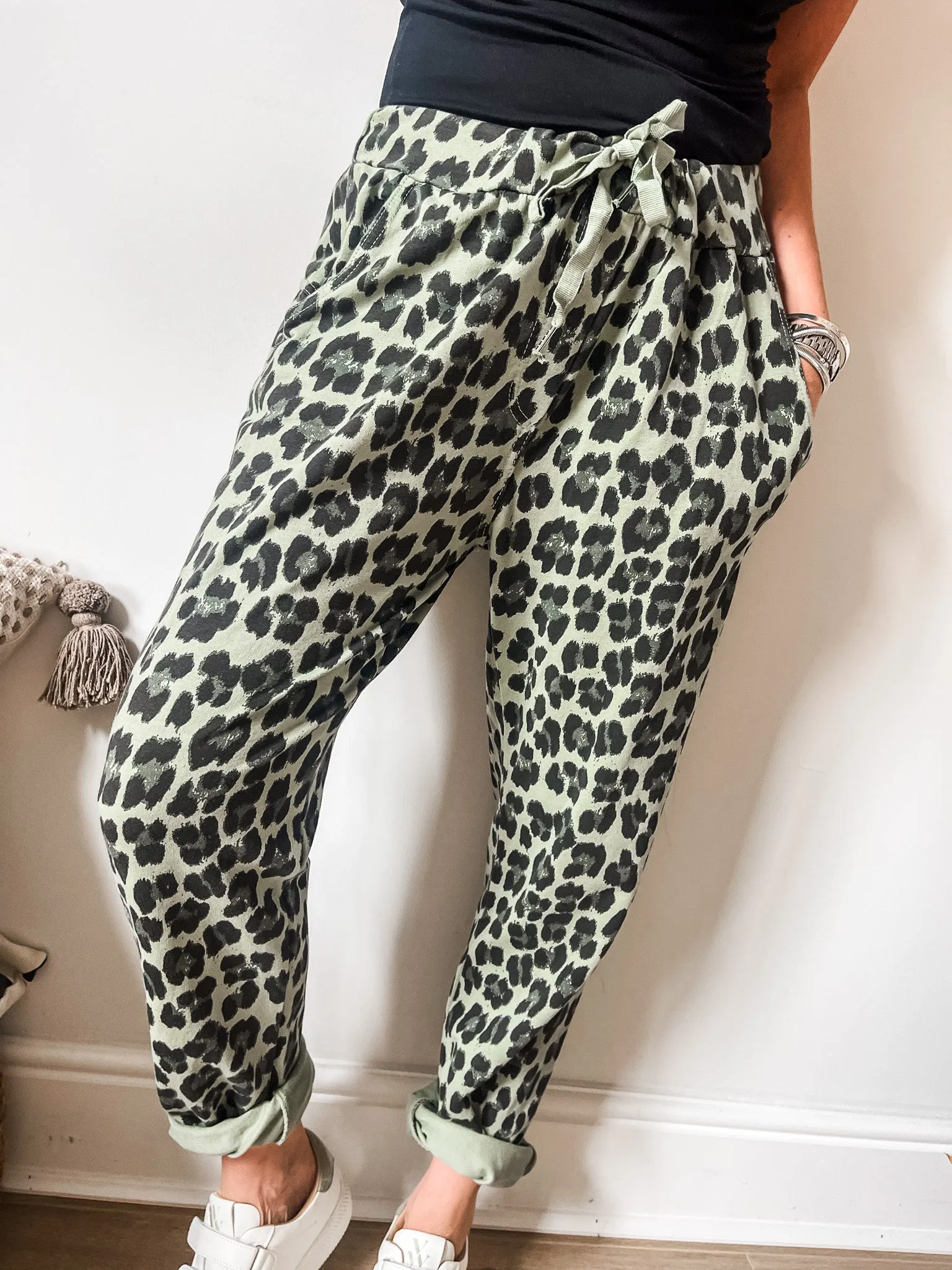 Leopard Print Joggers