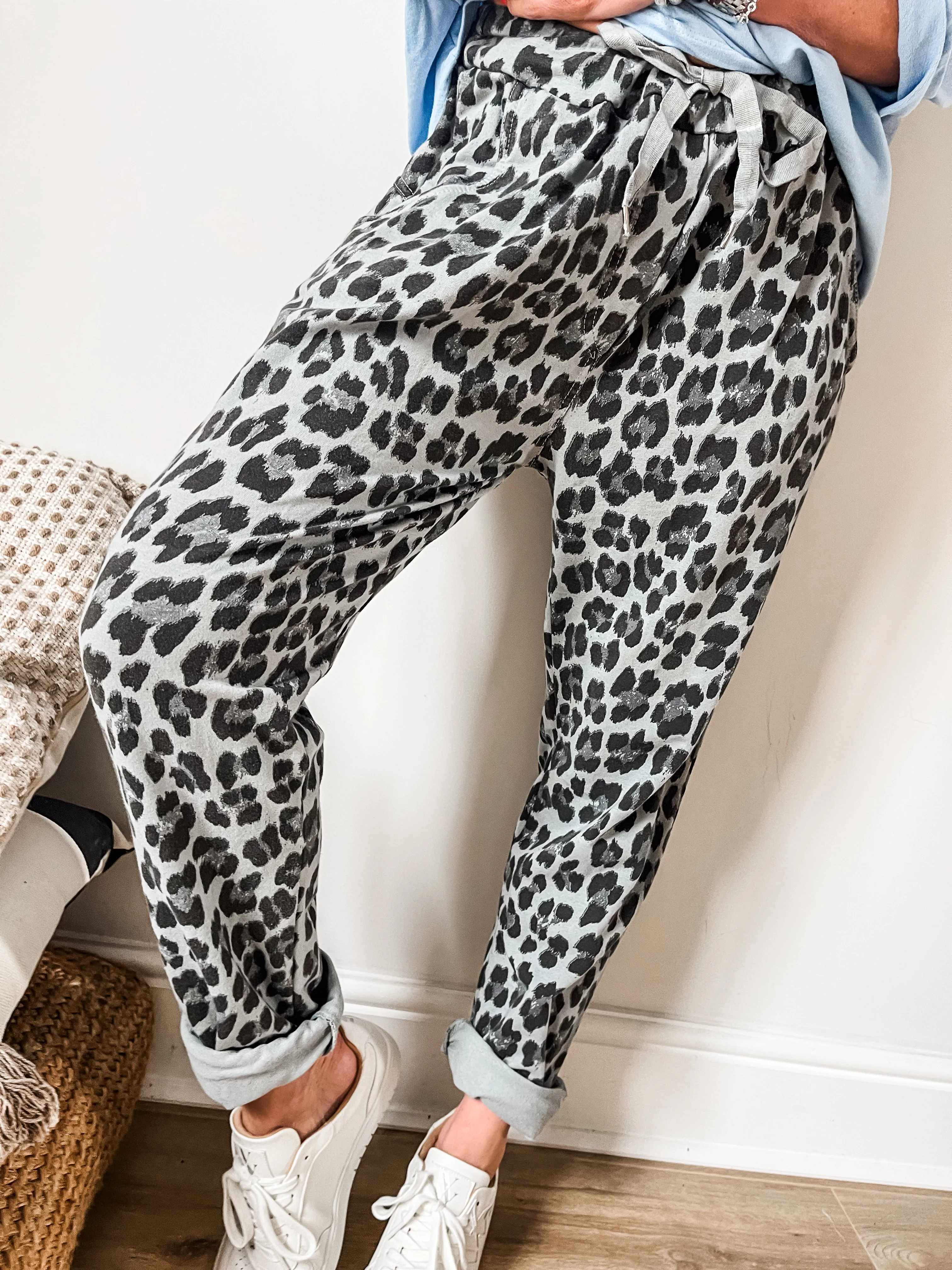 Leopard Print Joggers