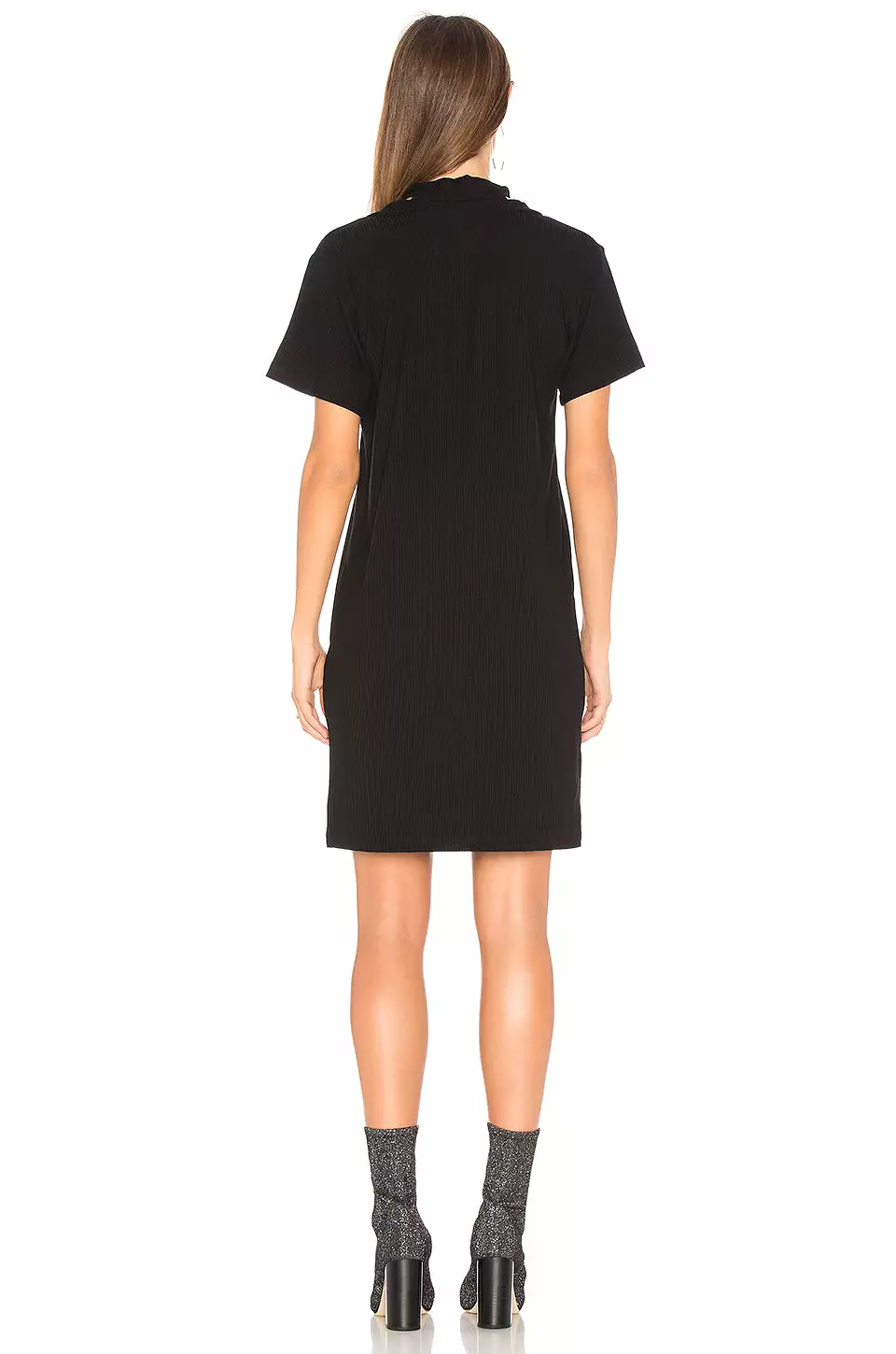 LNA Klassen Choker Dress Black