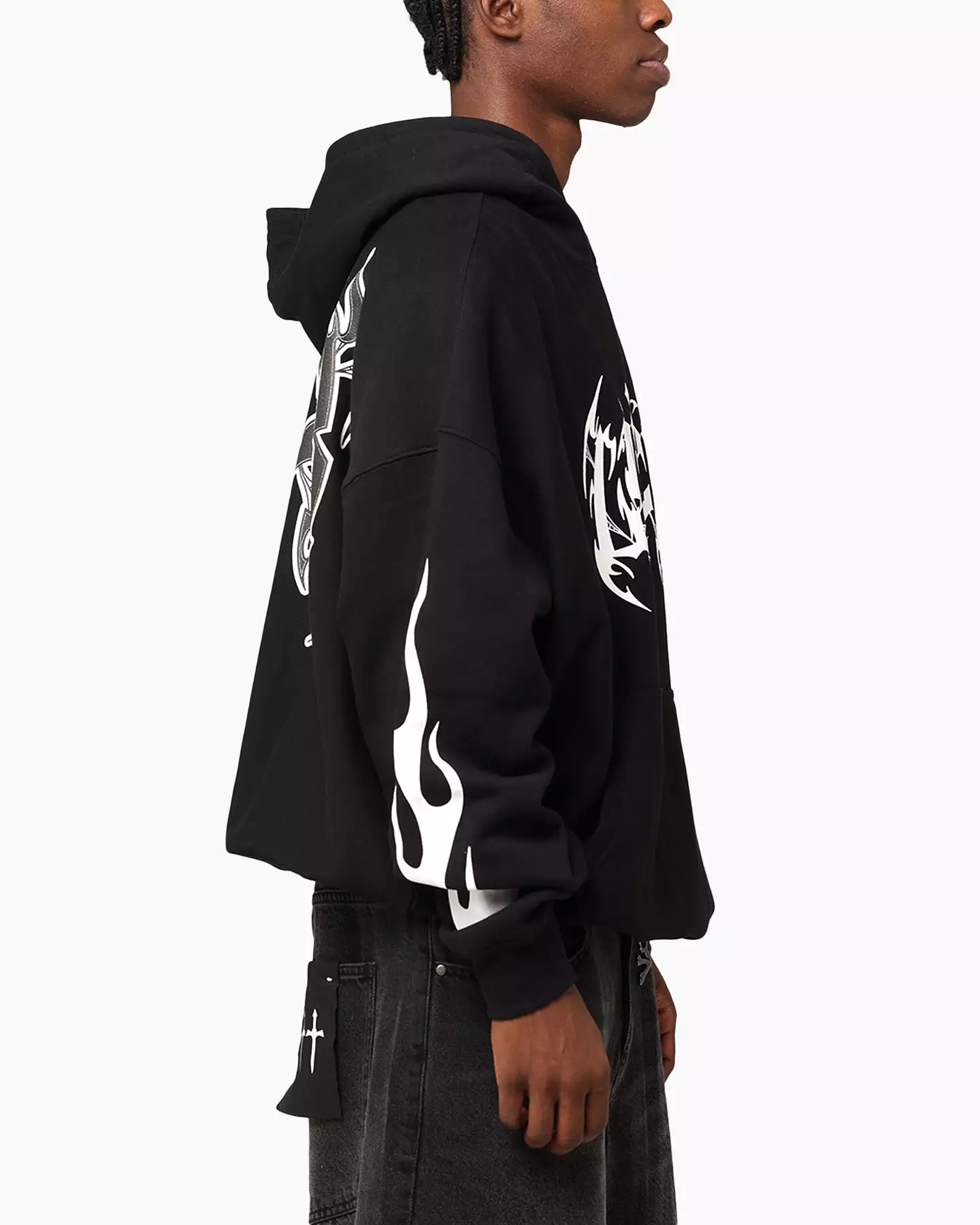 Loiter Metal Hoodie Black