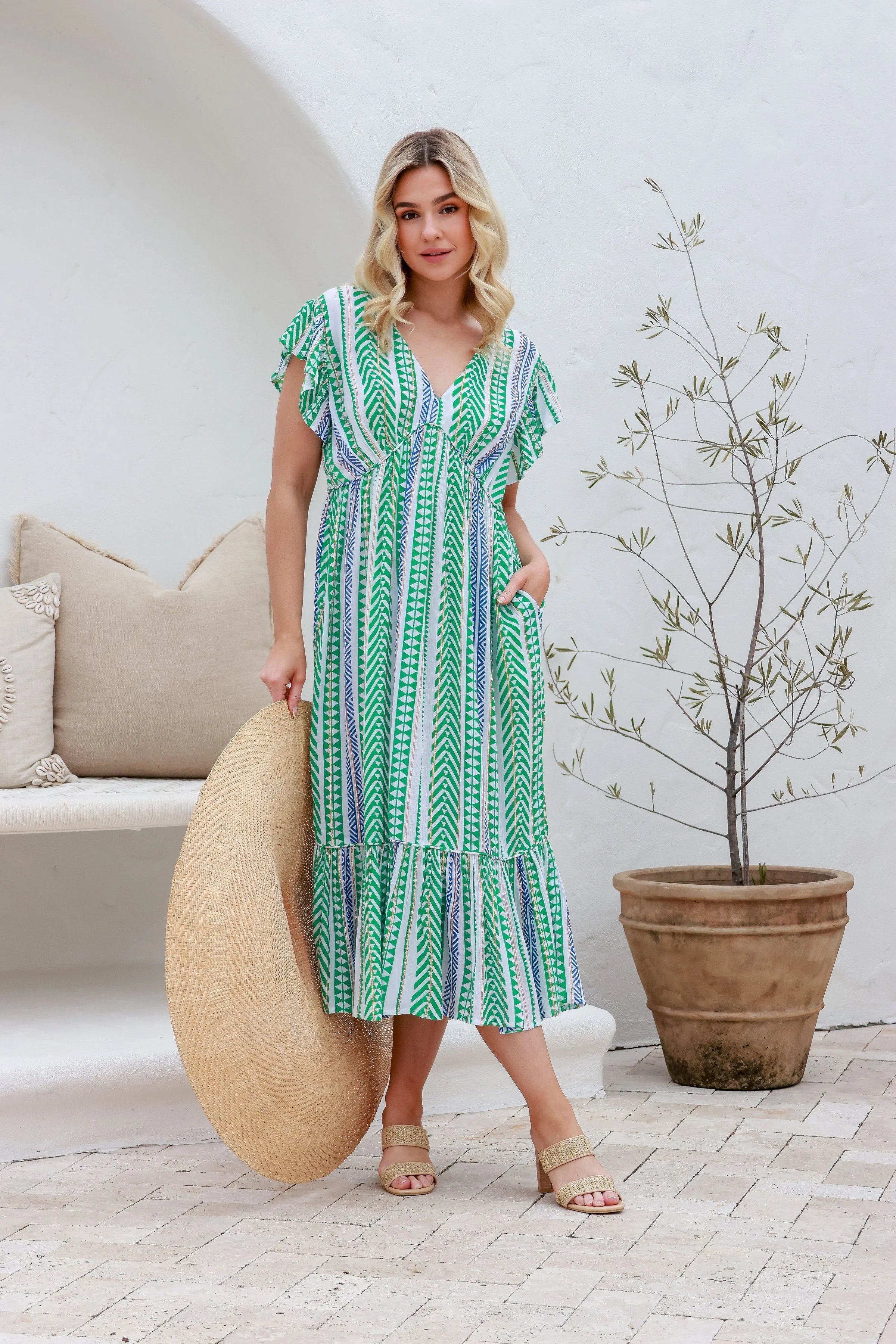 Mahlee Lurex Midi Dress